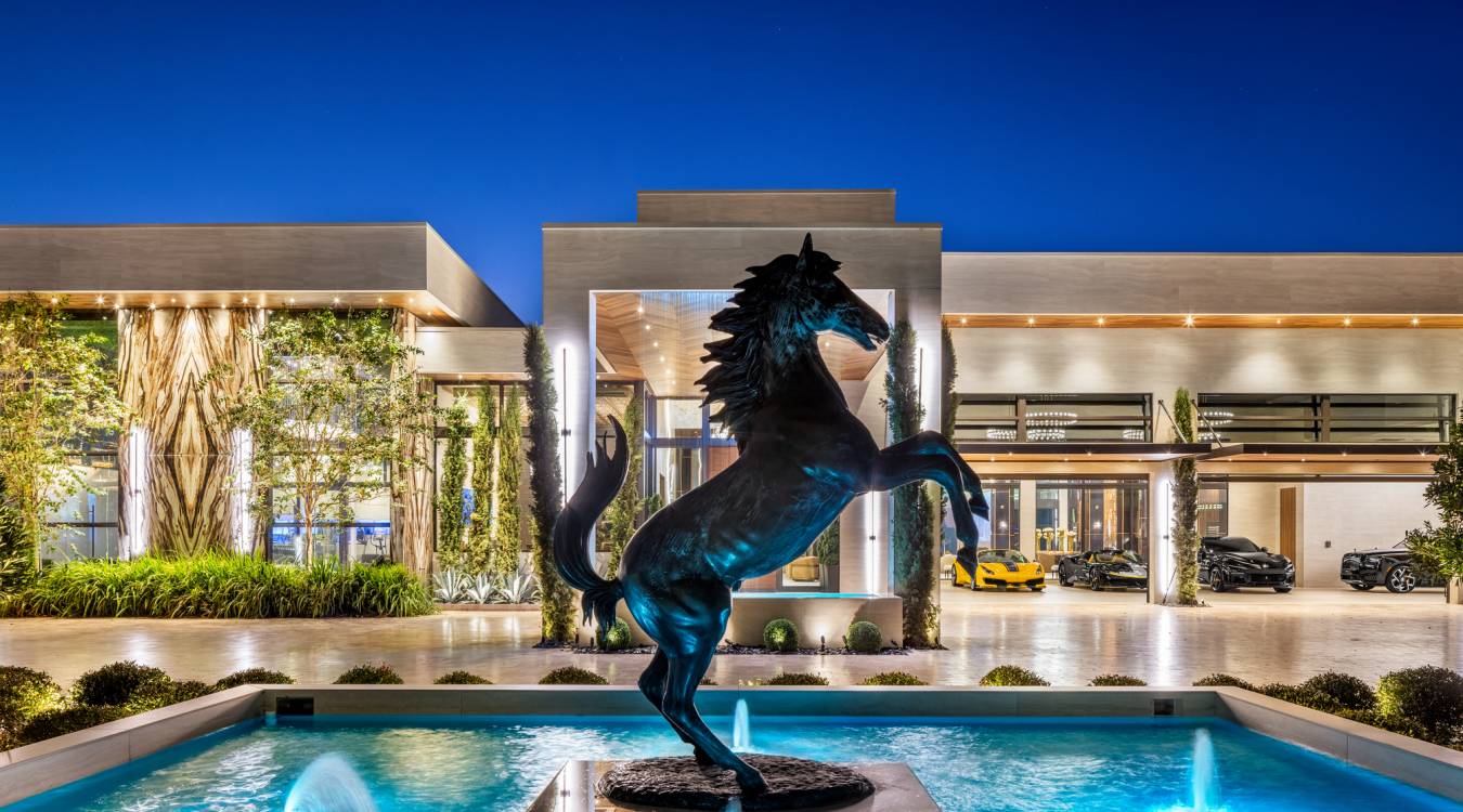 For $55 Million: a Ferrari-Inspired Mansion for Car Lovers Only